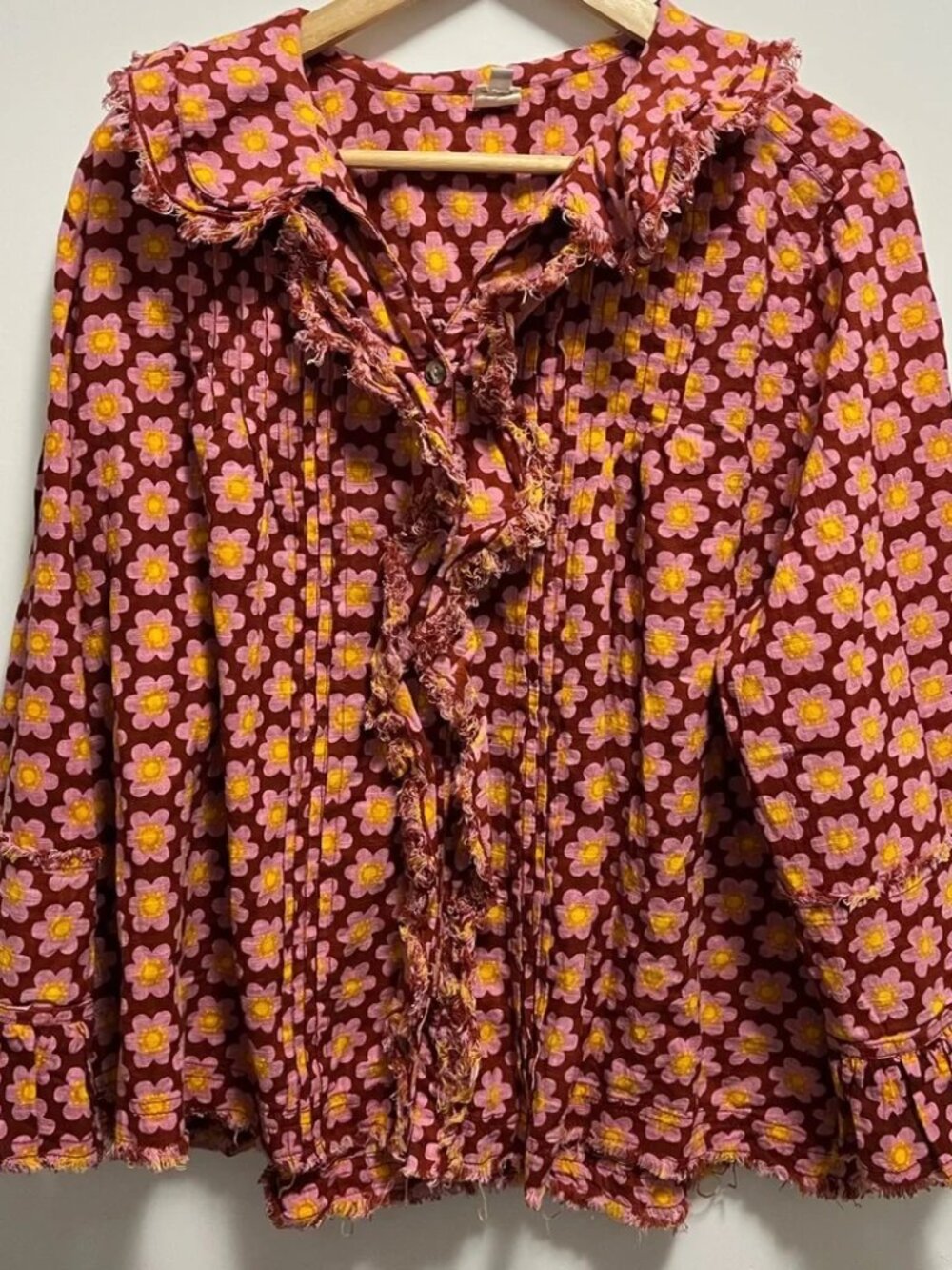 Ivy Jane | Poetry Top in Floral Rust | Women's Size Large